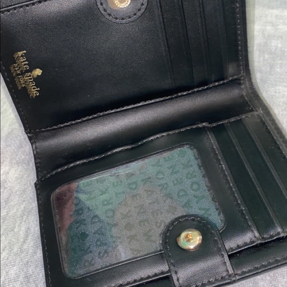KATE SPADE BLACK LEATHER WALLET - Picture 3 of 8